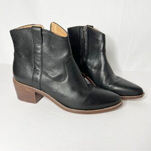 Madewell The Hailie Boot in Leather Size 6.5